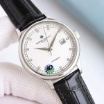 Vacheron Constantin Patrimony 9015 Movement 28880/H 316L Steel 40mm Silver/Rose Gold Case Men Watch